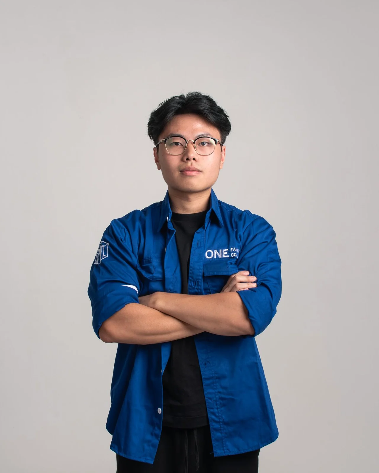 Brian in his university organization shirt